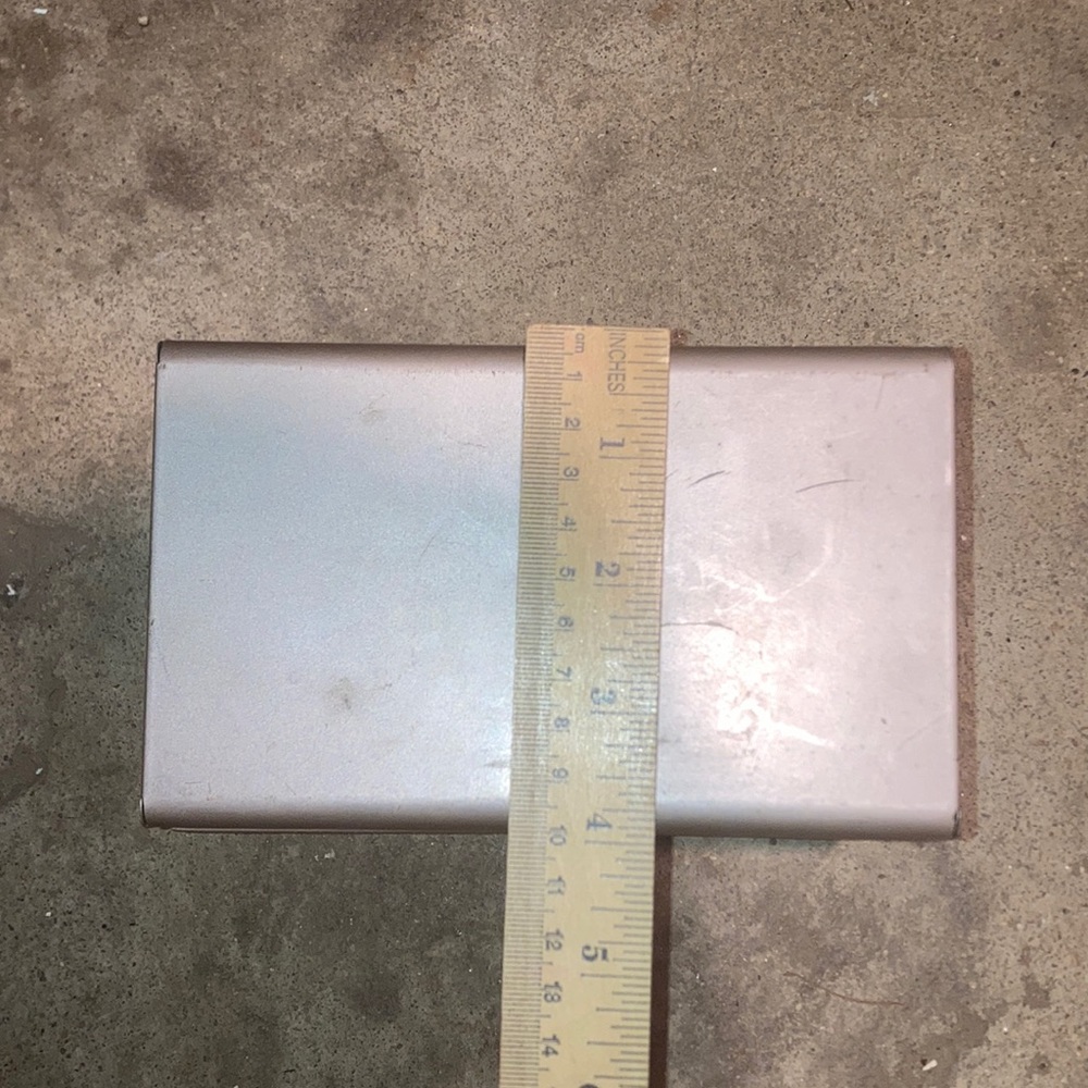 Rare Metal Strongbox Safe Bank Box Vintage - 6.5” x 4.0” x 5.0” - Flash Filing